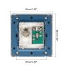 MECCANIXITY TV Aerial Socket Wall Plate Outlet Satellite Grey PC 88mm x 86mm for Coaxial Cable Lead view 2