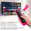 (4 Pack) Wevove TV Stick Remote Cover Compatible with Alexa Voice Remote 4k/Max/Lite (3rd Gen), Firstick Remote Case with Wrist Strap,Tvstick CoverOnly Yellow and Blue Glow in The Dark view 4