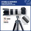 Fotopro Carbon Fiber Tripod 1.7lbs Ultralight 62 Inch Portable Compact Travel Tripod for Camera DSLR Load up to 22lbs X-Aircross 3 Lite Grey view 4