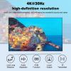 DAGIJIRD HD KVM USB Extender 4K@30HZ Over RJ45 Ethernet Cat5e/6, Up to 120M Keyboard & Mouse Ethernet Network view 4