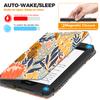 VORI Stand Case for 7"/6.8" Kindle Paperwhite (12th/11th Generation-2024/2021) and Kindle Colorsoft Signature Edition, PU Leather Case Smart Protective Cover with Auto-Wake/Sleep, Protea Floral view 3