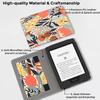 VORI Stand Case for 7"/6.8" Kindle Paperwhite (12th/11th Generation-2024/2021) and Kindle Colorsoft Signature Edition, PU Leather Case Smart Protective Cover with Auto-Wake/Sleep, Protea Floral view 4