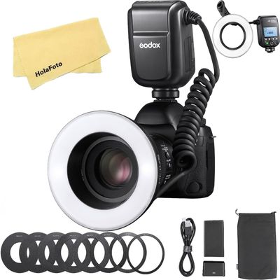Godox MF-R76S TTL LED Micro Ring Flash for Sony Camera