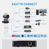 FEELWORLD 4K12X 4K PTZ Camera USB HDMI POE 12X Optical Pan Tilt Zoom, AI Auto Tracking Focus IP Remote Control for Live Streaming Church Video Conference Teaching view 4