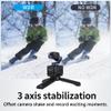 FeiyuTech [Official Pocket 3 KIT Detachable 3-Axis Gimbal Stabilized Action Camera,12MP,130 FOV,1/2.3" CMOS,4K 60 Video,Magnetic,AI Tracking,for Sport/Motorcycle,Cordless (Remote Handle+Camera) view 3