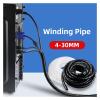 4x25Meters 30x1.5m Spiral Wrap Sleeve Tube Cable Protector Band Winding Pipe Transparent Plastic Sheath (Color : Black, Size : 20mm x 3meters) view 4
