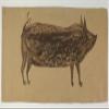 Bill Traylor : Brown Pig : Archival Quality Art Print view 1