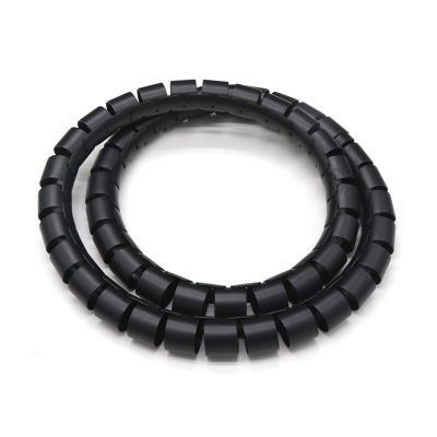 1/5/10M Line Organizer Pipe Spiral Wrap Winding Cable Wire Protector Cover TubeWithout Wire-Finder 8/10/15/20/25mm (Color : Black, Size : 10MM_10 Meters)