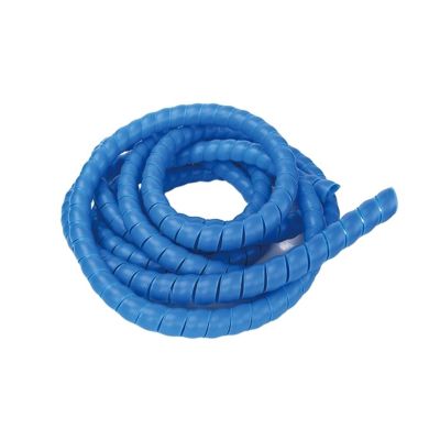 5M Line Organizer Pipe Spiral Wound Tube Wire Cable Protection Sleeve Plastic Spiral Wrap Winding Protector (Color : Blue, Size : 20mm)