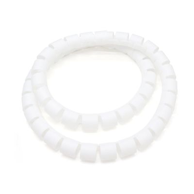 1/5/10M Line Organizer Pipe Spiral Wrap Winding Cable Wire Protector Cover TubeWithout Wire-Finder 8/10/15/20/25mm (Color : White, Size : 8MM_1 Meter)