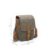 Vintage Canvas DSLR/SLR Camera Bag - Thick Protective Case for Camera and Lens - Water Resistant - Sling Shoulder Bag for Photography, Hiking, Shooting, and Traveling(Army Green) view 2