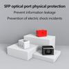 10Pcs SFP Port Lock with 1Keys,Switch Port Lock/Fiber Port Security Plug,SFP Dust Cap to Prevent Unauthorized Access,Suitable for Data Centers, Server Room,Desktops,Laptops,etc. (Yellow) view 4