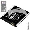 WUHAO TI-84 Plus CE Battery Replacement 1500mAh for Texas Instruments TI 84 Plus CE/TI-Nspire CX II/Color TI Nspire CX Part No 3.7L12005SPA P11P35-11-N01 Battery 3.7V with Tool view 1