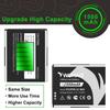 WUHAO TI-84 Plus CE Battery Replacement 1500mAh for Texas Instruments TI 84 Plus CE/TI-Nspire CX II/Color TI Nspire CX Part No 3.7L12005SPA P11P35-11-N01 Battery 3.7V with Tool view 4