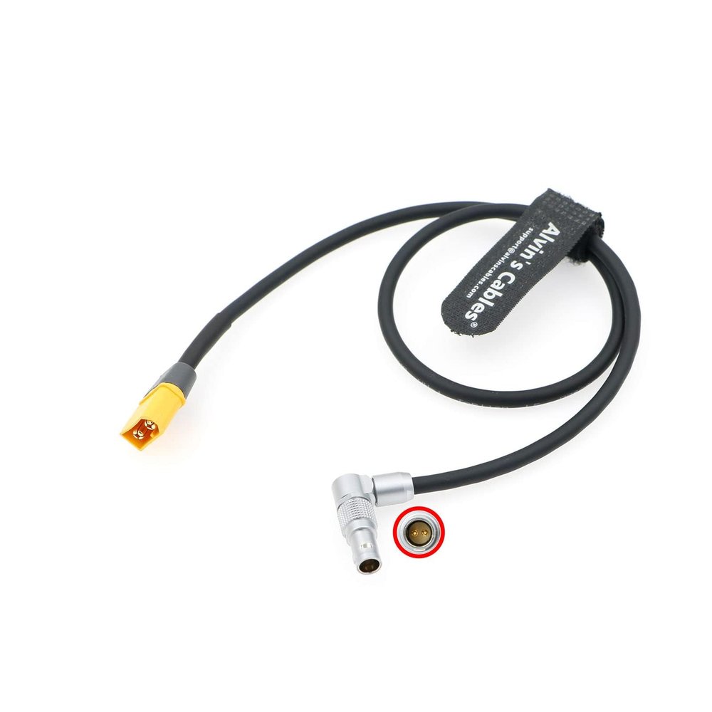 Alvin's Cables XT60H Male to 2-Pin Male Power Cable for Cinegears Follow Focus Motor 51cm|20inches