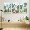 GUBIYU Woodland Nursery Decor for Boys Animal Greens Woodland Creature Wall Art,Safari Baby Animals Prints,Forest Animal Rabbit Bear Nursery Pictures for Kids Bedroom Classroom Decorations 24"X36" view 3