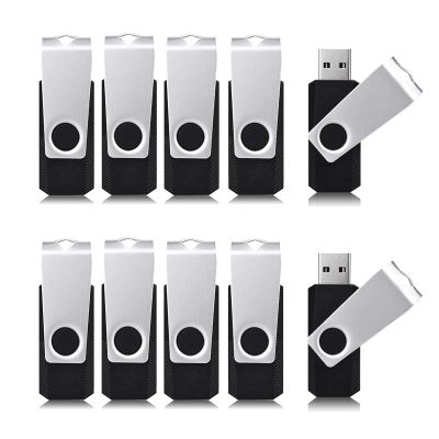 Aiibe 64GB Flash Drive 50 Pack USB Flash Drive 64GB USB Drive Bulk Thumb Drives USB 2.0 Memory Stick Zip Drive Multipack, Black