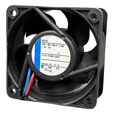 12V 622H 190mA 2.3W 6025 Cooling Fan 2-Wire