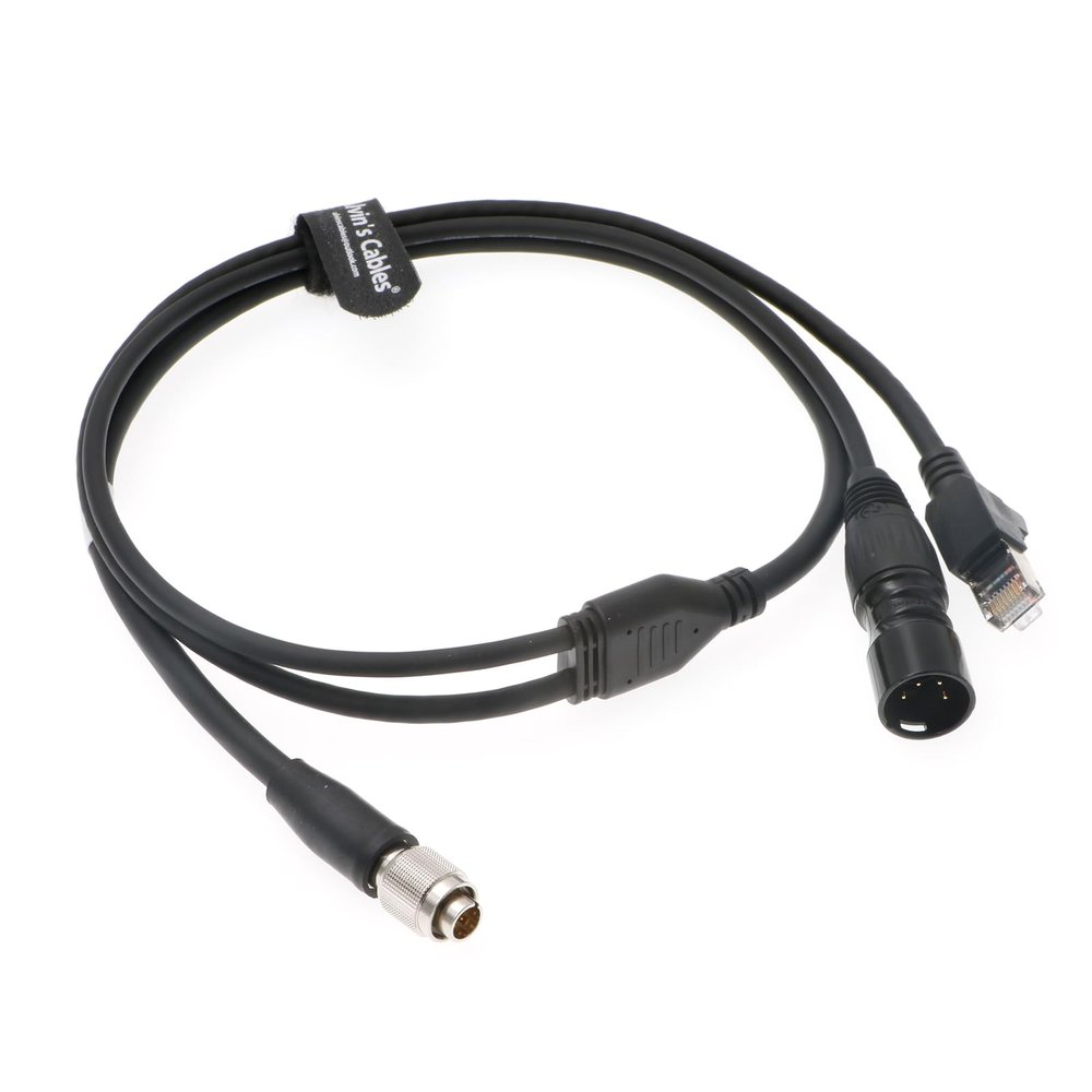 Alvins Cables Hirose 8-Pin Male to RJ45 & XLR 4-Pin Male Cat6 High Flex Cable for Sony RCP