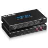 HDMI Splitter 1x4 4K 120Hz 4:4:4 HDR 8K 60Hz VRR G/Sync EDID Switch HDCP 2.2,HDCP 2.3 Bypass,Duplicate/Mirror,EDID,Copy,Downscale, HDR for Game PC Xbox PS5 Roku Fire TV