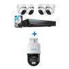 REOLINK 4K PoE Security Camera System, 4pcs Person/Vehicle Detection IP Cameras, 8CH NVR with 2TB HDD, RLK8-800D4 Bundle with PTZ Outdoor 360 Camera Trackmix PoE view 1