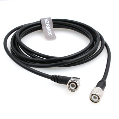 SZRMCC GPS Antenna Cable TNC to TNC Right Angle Male Connectors Extension Cable RG223 50 ohm Coaxial Low Loss Shielded Cable Black (2m)
