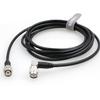 SZRMCC GPS Antenna Cable TNC to TNC Right Angle Male Connectors Extension Cable RG223 50 ohm Coaxial Low Loss Shielded Cable Black (2m) view 2