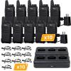 TIDRADIO TD-M8s 2 Way Radio Walkie Talkies Rechargeable VOX License-Free Two Way Radio with Earpiece and Multi-Charging Station Walkie Talkies for Adults School Church Restaurant Business(10 Pack) view 1