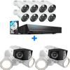 REOLINK 12MP Security Camera System, 8pcs PoE Security Camera Outdoor Color Night, 2-Way Talk, 16CH NVR 4TB HDD, RLK16-1200B8-A Bundle with 2pcs 4K Ultra-Wide Angle Camera Duo Floodlight PoE view 1