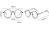 VENOAL Retro Round Reading Glasses Women Men, Blue Light Blocking Computer Flat Glasses, TR90 Anti Eye Strain/Glare Readers (Color : Black-Gold, Size : +150) view 2