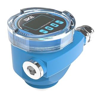 SinoSK 80G Radar Liquid Level Sensor, SKE Radar Liquid Level Measurement Transmitter LCD Display, 4-20mA Output, G1.5 Thread