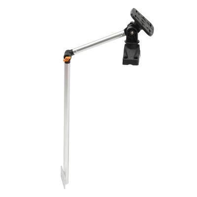 BANLICALI Transducer Bracket, Portable 360 Rotation Transducer Bracket with Fishfinder Mount,Kayak Transducer Mounting Arm Mount for Boat, Ramps, Rails Adjustable Large Clamp Max.Opening:0-3.15in
