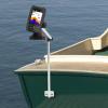 BANLICALI Transducer Bracket, Portable 360 Rotation Transducer Bracket with Fishfinder Mount,Kayak Transducer Mounting Arm Mount for Boat, Ramps, Rails Adjustable Large Clamp Max.Opening:0-3.15in view 2