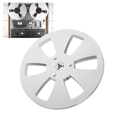 1/4 7 Inch Empty Reel Aluminum Alloy Takeup Reel, Premium Analog Recording Tape, Studio Mastering Tape, 6 Hole Open Reel Sound Tape Empty Reel Opening Machine Part