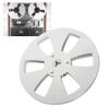 1/4 7 Inch Empty Reel Aluminum Alloy Takeup Reel, Premium Analog Recording Tape, Studio Mastering Tape, 6 Hole Open Reel Sound Tape Empty Reel Opening Machine Part view 1