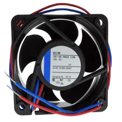 12V 622HH 295mA 3.5W 6025 Cooling Fan 2-Wire