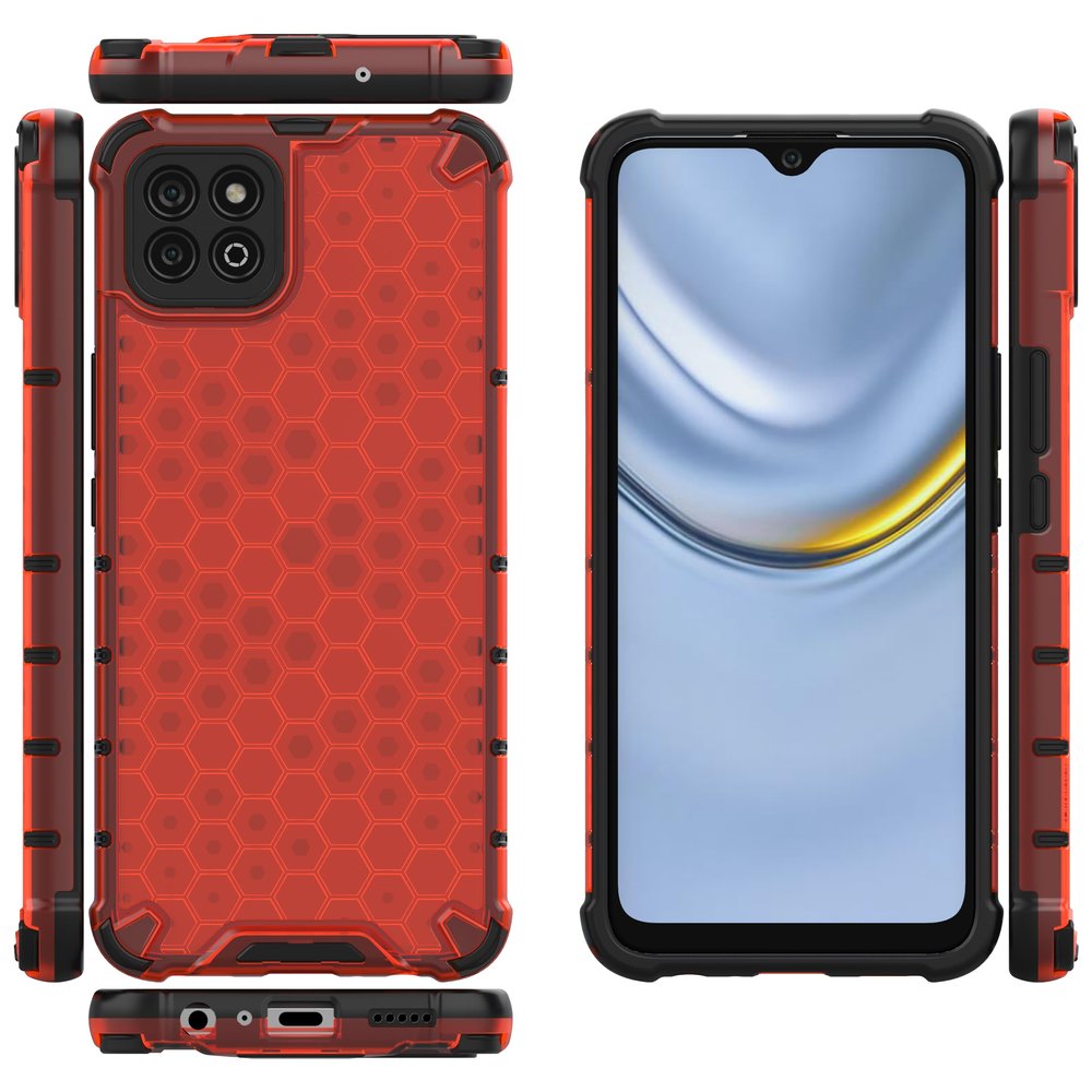 Case for Honor Play 20 Cover,Case for Honor Play 20 Case 2-in-1 Phone Case Cover Red