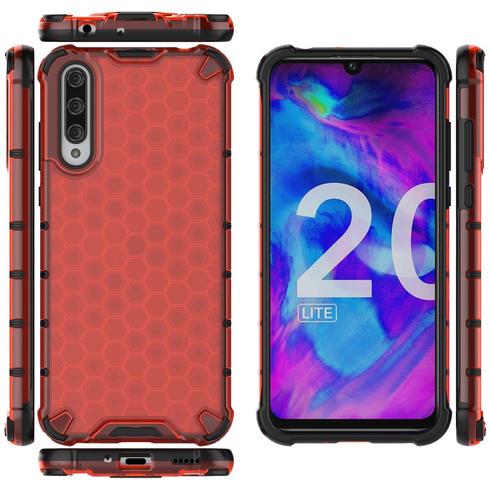 Case for Honor 20 lite Cover,Case for Honor 20 lite Case 2-in-1 Phone Case Cover Red