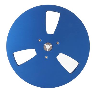 1/4 7 Inch Empty Tape Reel, Open Reel Audio Aluminum Alloy Takeup Reel for TEAC, Universal Open Reel Sound Tape Empty Reel for Tape Recorder (Blue)