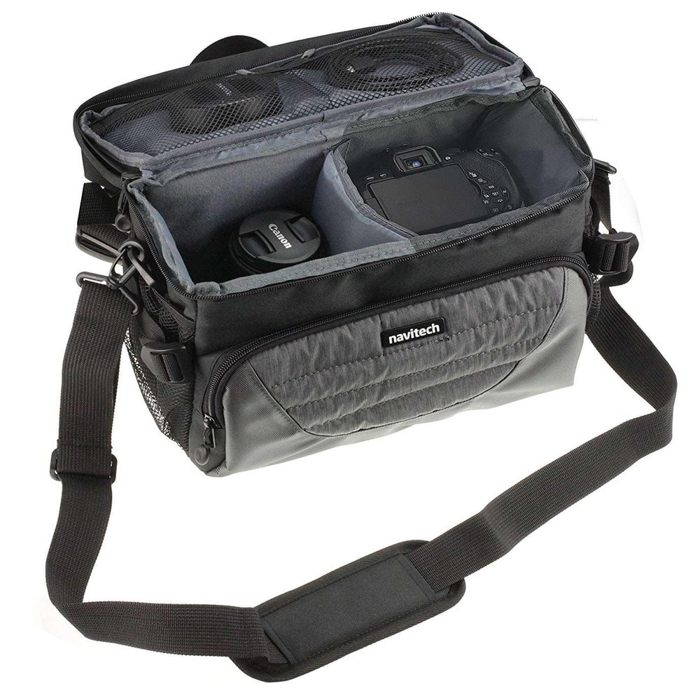 Navitech Grey Shoulder Camcorder Bag Compatible With Ahlirmoy Video Camera Camcorder