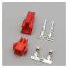 10-100Set Black White Blue Green Red SM Connector Plug Pitch 2.54MM Female Male Housing + Terminals SM-2P SM-2R JST SM2.54 2Pin (Color : Red, Size : 20SET_2P) view 1