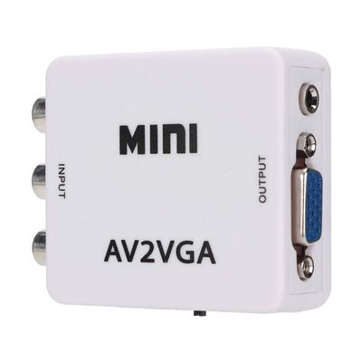 480P Composite AV to VGA Adapter Video Adapter, Converter Auxiliary Input Adapters