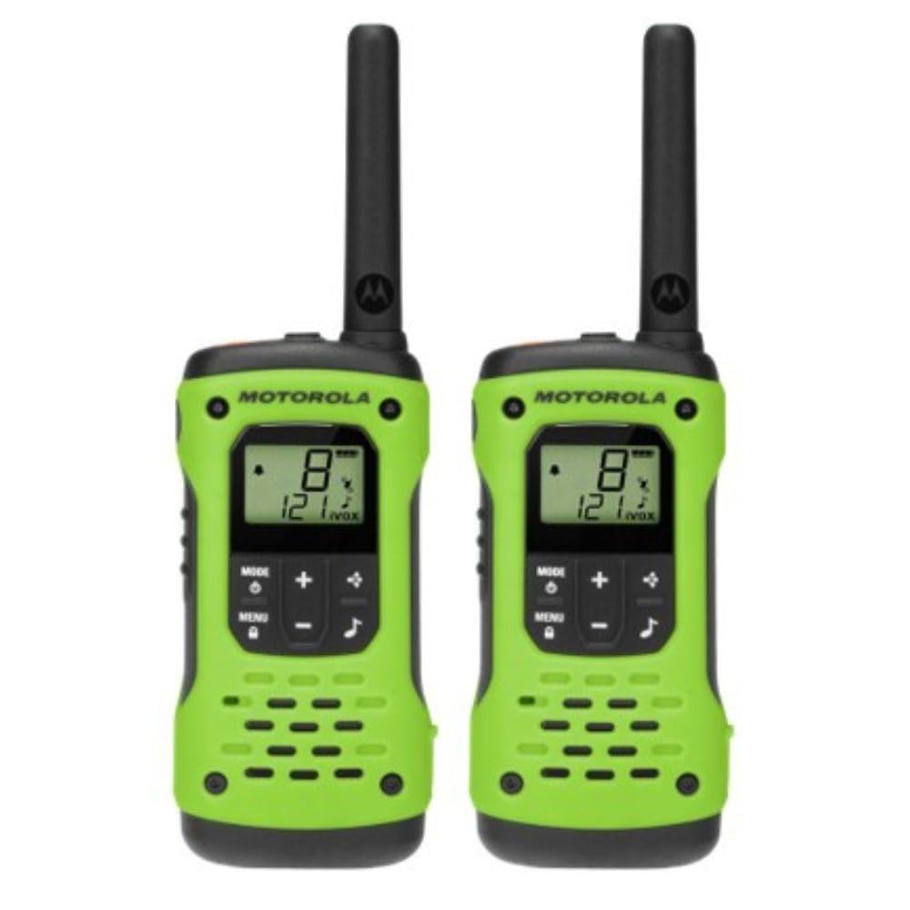 Motorola Solutions T600 35 mi. Waterproof Two-Way Radio Green 2-Pack