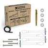 CondoMounts MSK9010 Steel Stud TV Mounting Kit | Wall Mount VESA Mount Screws, Anchors & Titanium Drill Bit | Heavy Duty TV Mounting Hardware Kit Supports 200lbs view 1