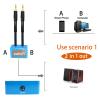 1ft Sound Channel swicher 1/8" aux Input 3.5mm Female to 2X 3.5 Output Switch Selector 2 in 1 Out R/L Stereo Audio 1 in 2 Out Stereo Audio Splitter with Phone pc Player view 3