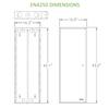 Legrand - OnQ Structured Media Enclosure with Hinged Door, 42 Inch Metal Media Box, EN4250 & Legrand - OnQ Cable Management Clips, No Tools to Install Wall Cable Management, AC103520, 20 Pack view 3