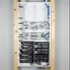 Legrand - OnQ Structured Media Enclosure with Hinged Door, 42 Inch Metal Media Box, EN4250 & Legrand - OnQ Cable Management Clips, No Tools to Install Wall Cable Management, AC103520, 20 Pack view 4