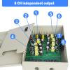ENS 4K CCTV Power Supply Box, 8 Channel 12-15V 16A DC Output, PTC Resettable Fuse, Regulated and Filtered, Surge Protected, Anti-EMI Interference Circuit Designed for 4K Security Cameras System view 3