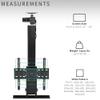 VIVO Motorized Drop Down Ceiling TV Mount for 32 to 55 inch Screens, Vertical Electric Television Bracket with Remote Control, Compact Design for Enclosures, Black, MOUNT-E-DN55 view 3