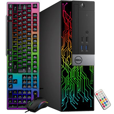 Dell Optiplex SFF Small Form Factor Computer PC | Intel 8th Gen i5-8500 (6 Core) up to 4.10 GHz | 16GB DDR4 RAM Memory | 512GB Solid State Drive Storage SSD | Win 11 Pro (Renewed)